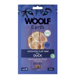 Woolf Earth NooHide FlatBar And Naturlige Tyggeben MEDIUM 3stk